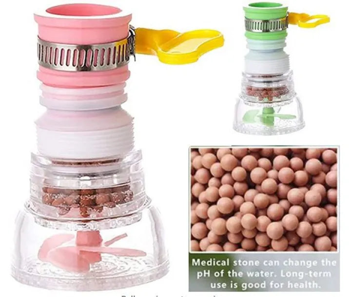 Fine Filter Faucet Anti Splash Water Saving Shower Head Purifier 6 Layer Filter Cartridge For Kitchen | Random Colour