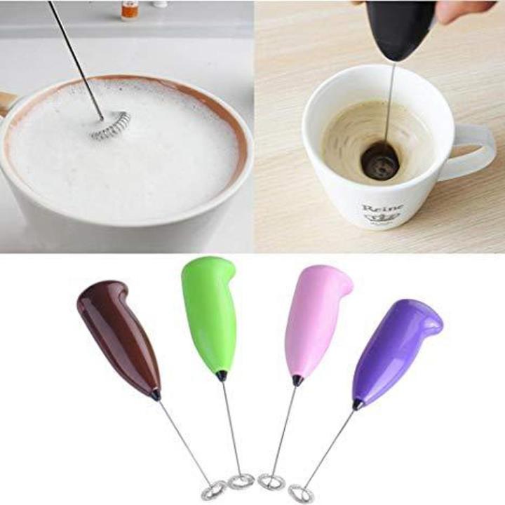 360° Electric Milk Frother Handheld | Foam Maker For Coffee, Latte & Cappuccino | Green