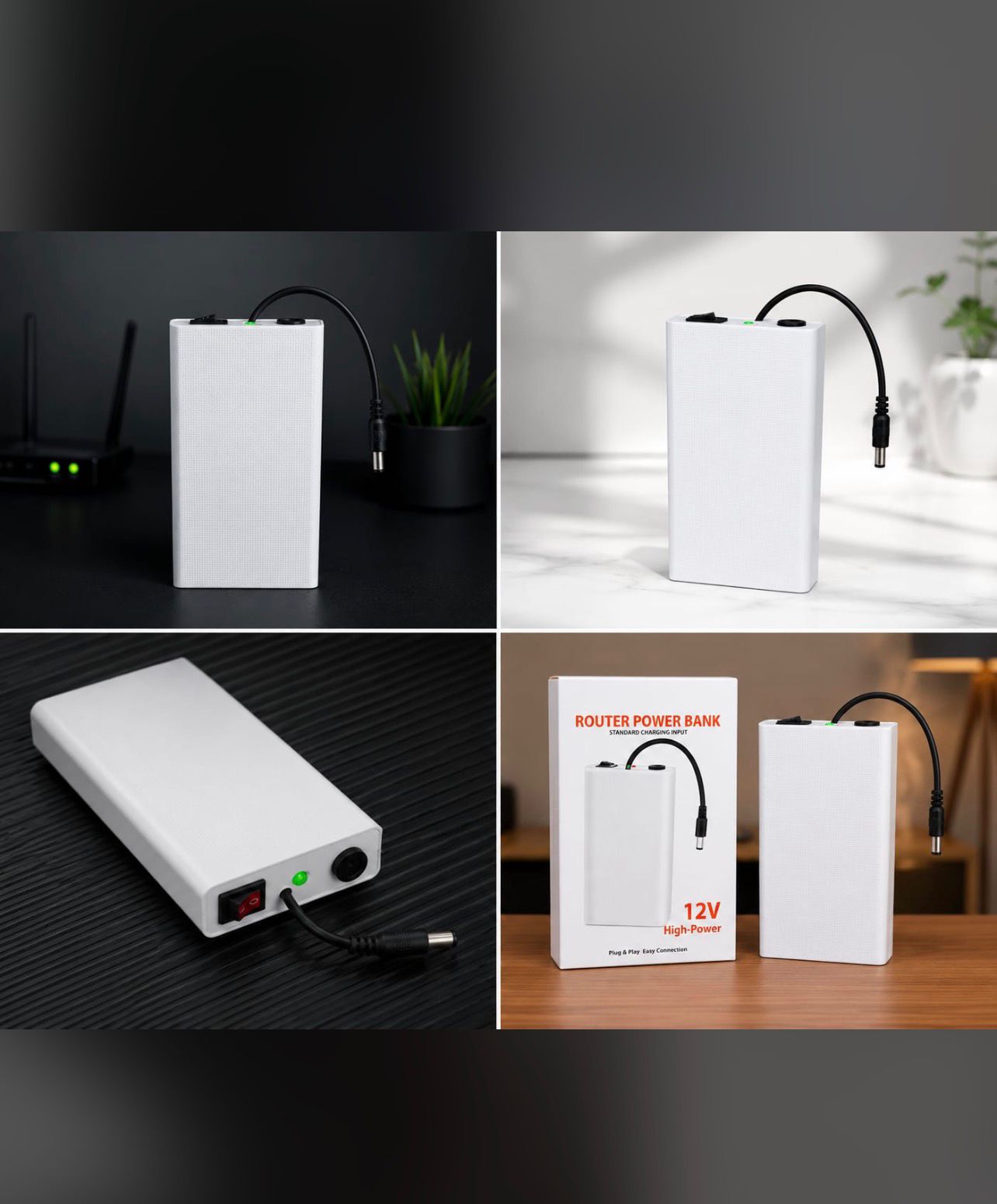 12V Router Power Bank | UPS Backup Battery for WiFi Router & CCTV