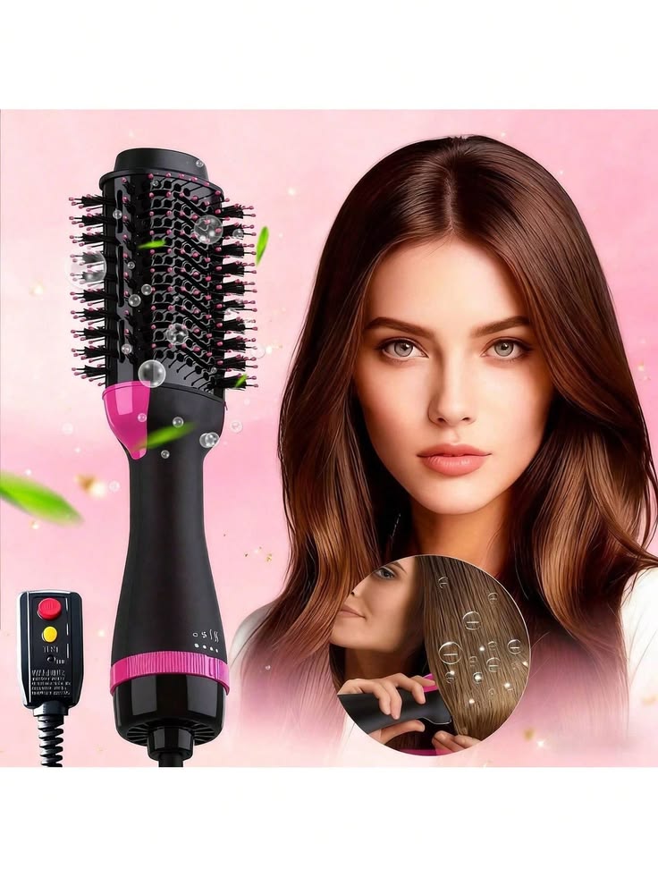 Al Shaikh 3-in-1 One Step Hair Dryer, Curler & Straightener Brush | Frizz-Free Blowout Styler