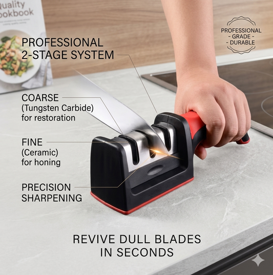 Professional 3-Stage Knife Sharpener