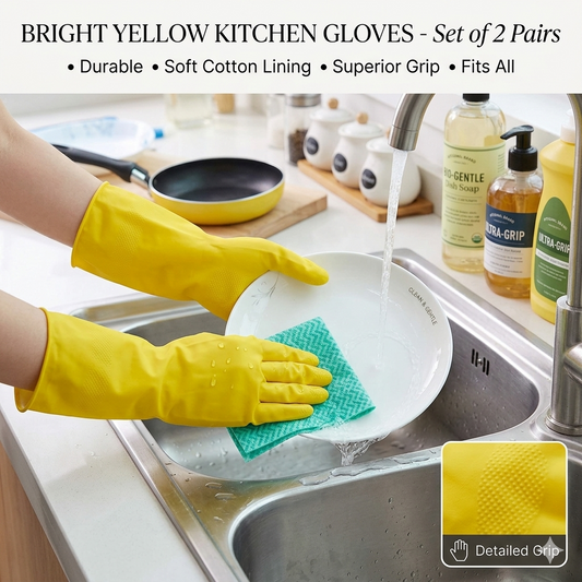 Premium Waterproof Latex Cleaning Gloves