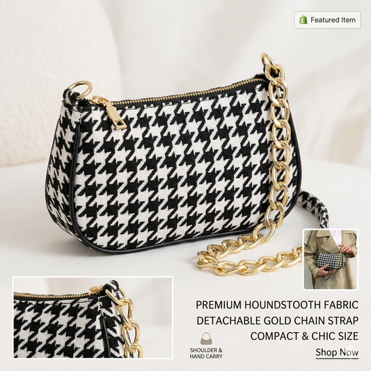 Luxury Chain Strap Leather Handbag for Women