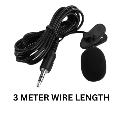 Professional 3-Meter Lavalier Lapel Microphone – Noise Cancelling