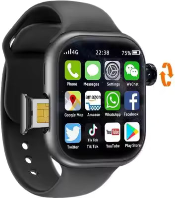 VP19 4G Android Smart Watch – Dual Camera, SIM Support & Google Play Store Integration