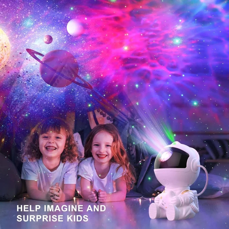 Astronaut Galaxy Star Projector – Night Light with Remote Control