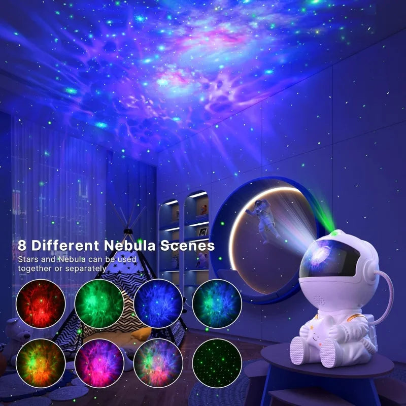 Astronaut Galaxy Star Projector – Night Light with Remote Control
