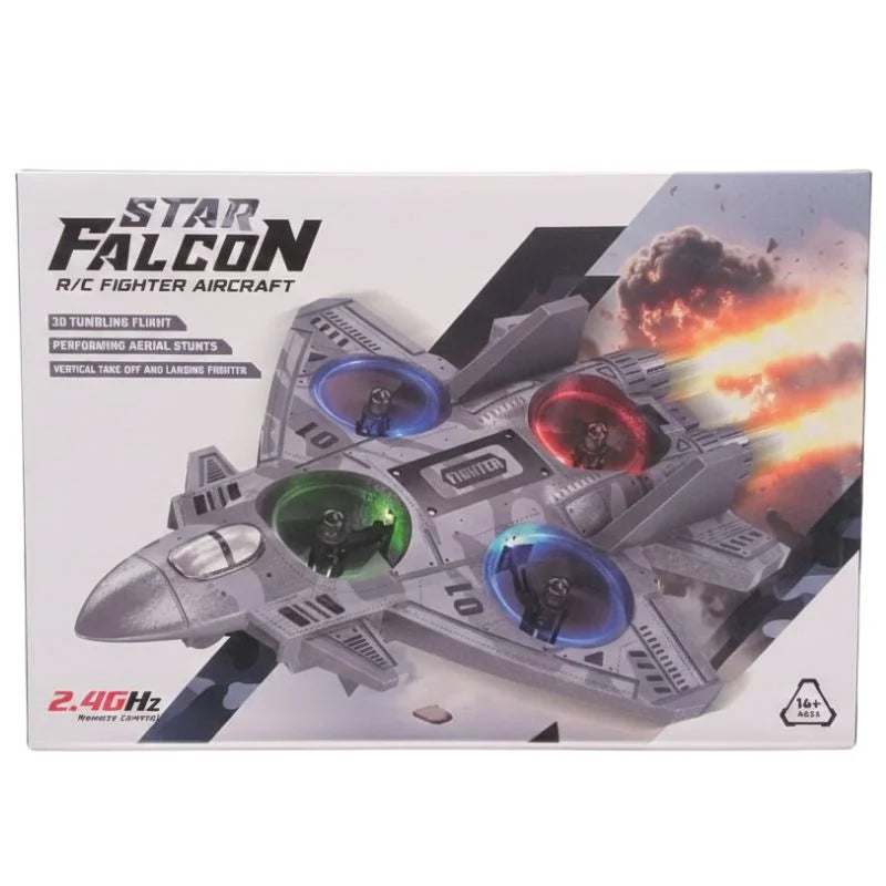 Star Falcon RC Fighter Aircraft – 3D Tumbling Flight Drone